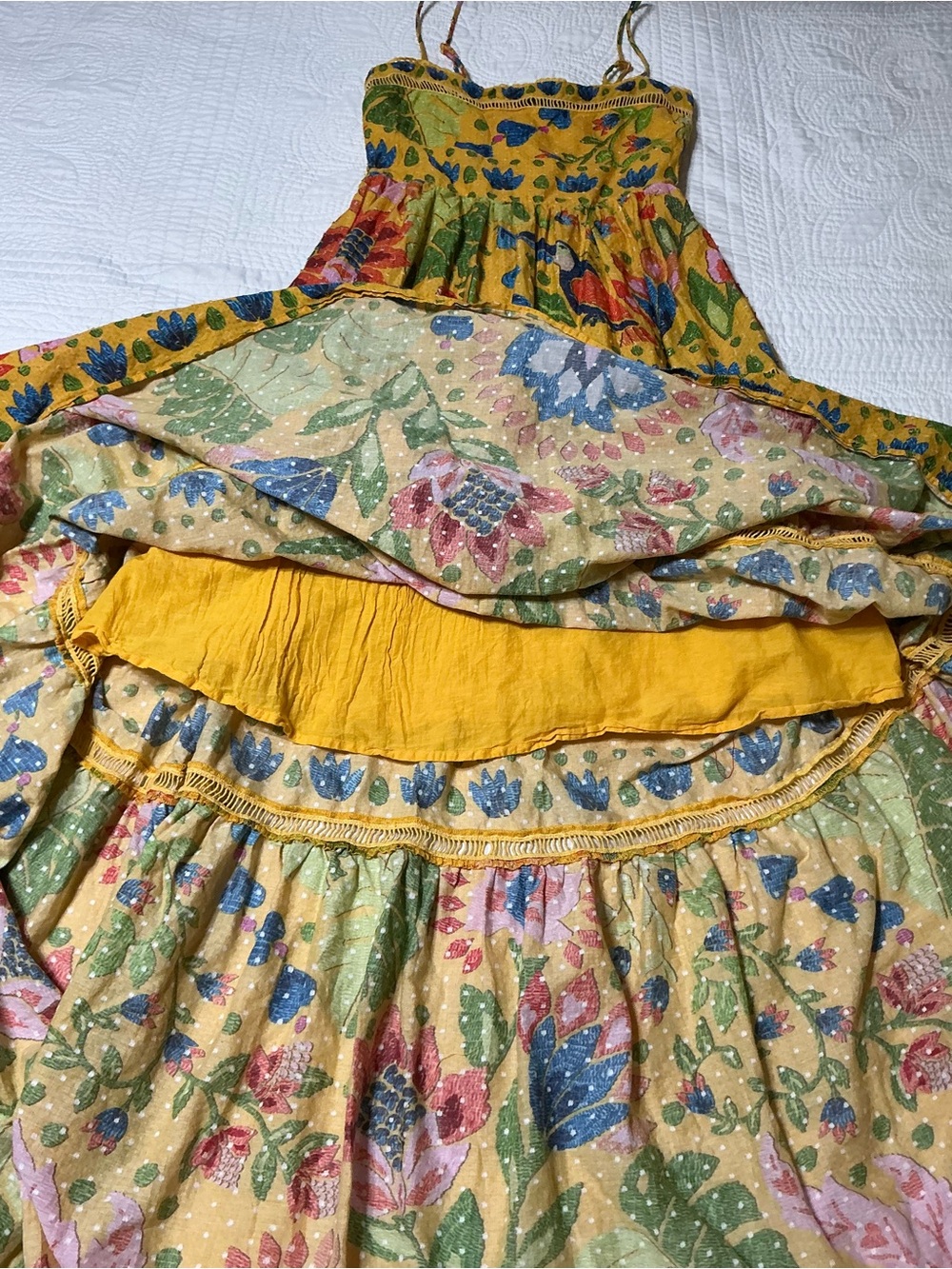 Farm Rio Summer Garden Maxi Dress XXS - Picture 12 of 16